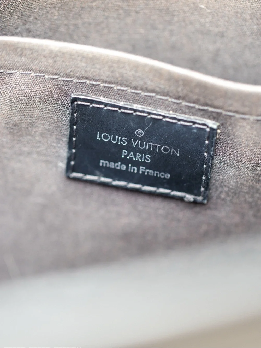 Louis Vuitton Black Shoulder Bag with Silver  Hardware